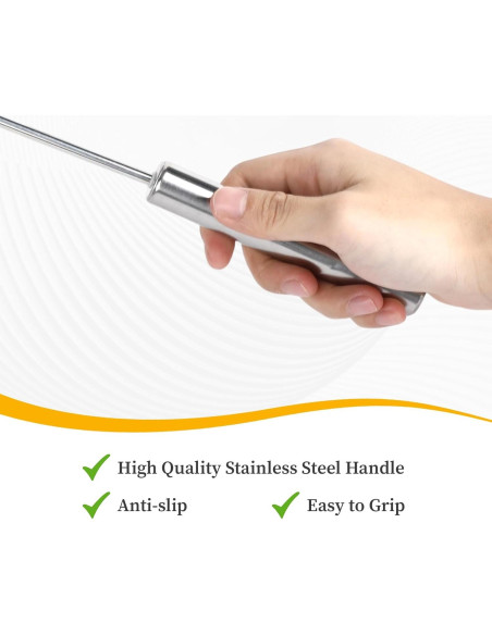 Set de Batidor de Huevo y Separador Wewounyl - Acero Inoxidable