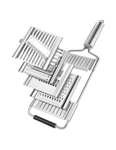 Rallador de Comida de Mano MiHerom con 4 Cuchillas Intercambiables