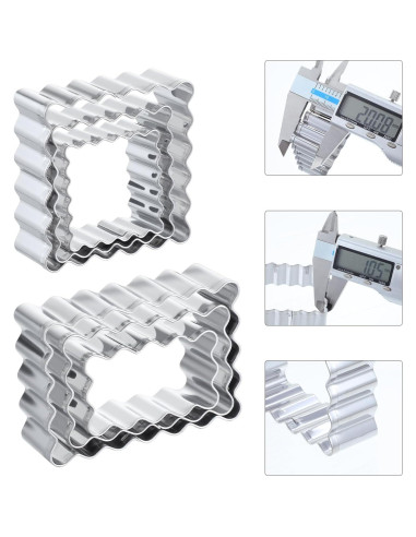 Juego de Cortadores de Galletas Sorcristy 6 Piezas Acero Inoxidable