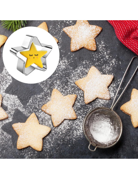 Cortadores de Galletas Sliverdew 4 Piezas Acero Inoxidable