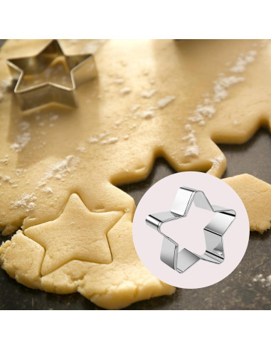 Cortadores de Galletas Sliverdew 4 Piezas Acero Inoxidable