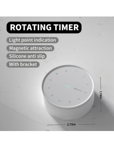 Temporizador Visual de Cocina Digital XGVIEGZ Negro 90 Min 2