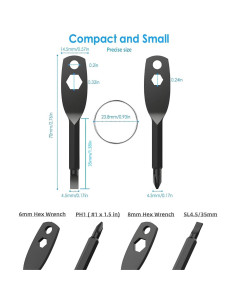 Destornillador Llavero 4 en 1 Luca Elf Aid - Negro 2
