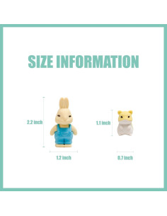 30 Gomas de Borrar 3D de Animales Clock King - Coloridas 2