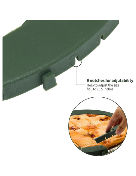 Protector de Corteza de Pastel HOHUIGO Silicona Ajustable 27.5 cm