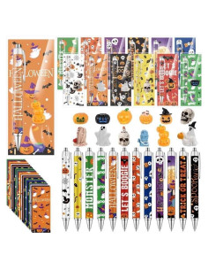 Set de 144 Bolígrafos de Gel Halloween Ioffersuper Multicolor