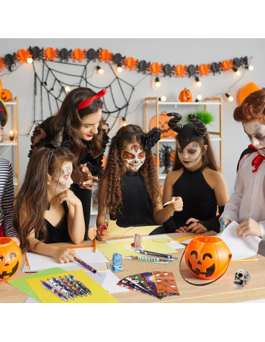 Set de 144 Bolígrafos de Gel Halloween Ioffersuper Multicolor
