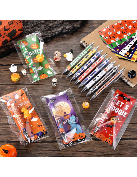 Set de 144 Bolígrafos de Gel Halloween Ioffersuper Multicolor