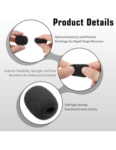 Paquete de 20 Cubiertas de Espuma para Micrófono Ymapinc