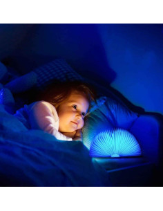 Luz de Libro LED SagaSave Plegable Recargable USB 3 Colores 2