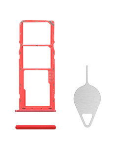 Bandeja de tarjeta SIM para Samsung Galaxy A20s - Rojo