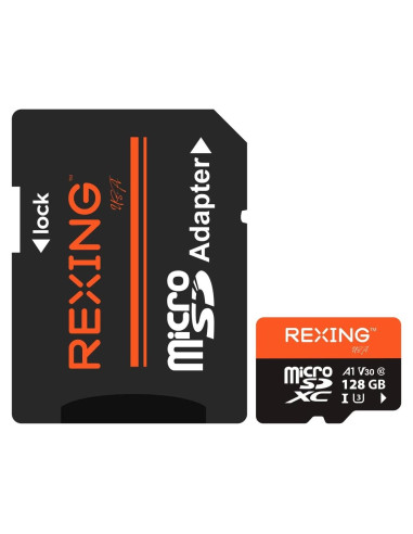 Tarjeta microSDXC 128GB Rexing UHS-3 4K Full HD