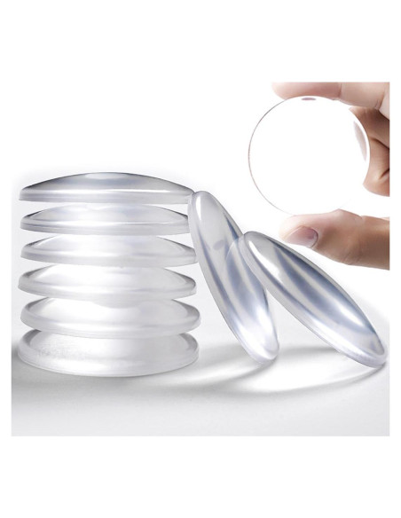 Topes de puerta Amasodaon transparentes 8 piezas 5.08 cm