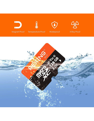 Tarjeta microSDXC 128GB Rexing UHS-3 4K Full HD