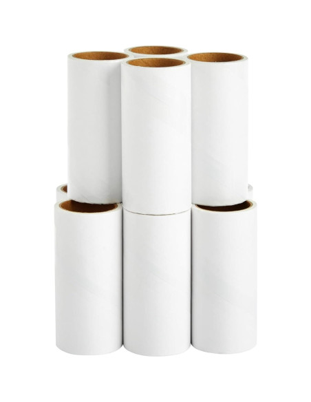 Rodillo Quitapelusas Reutilizable Juvale - 12 Recargas, Negro