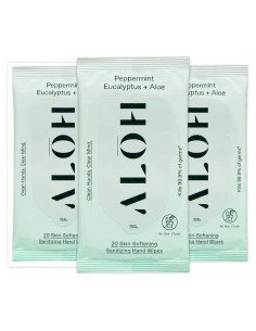 Toallitas Desinfectantes ALO Peppermint Eucalyptus 60ct