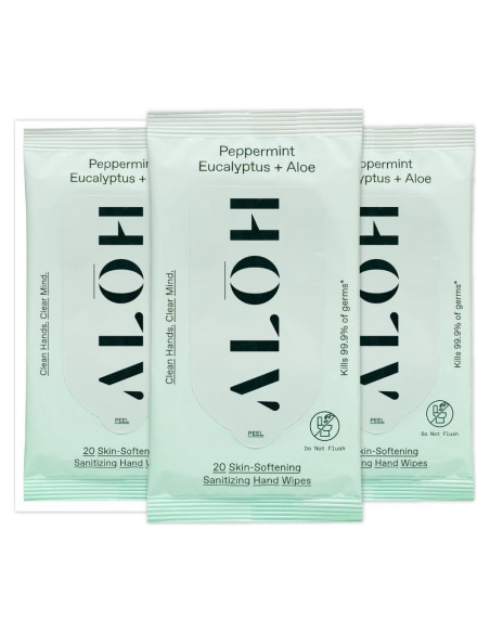 Toallitas Desinfectantes ALO Peppermint Eucalyptus 60ct