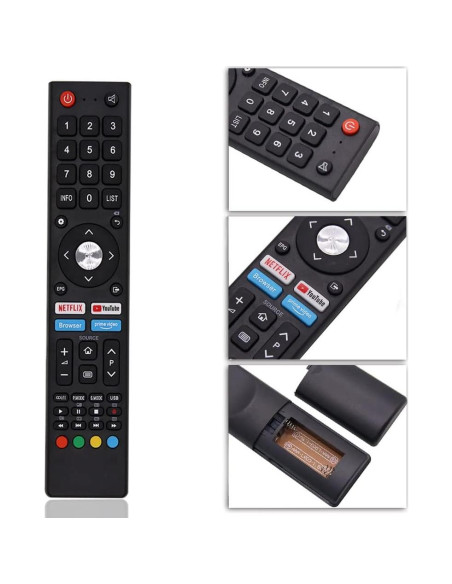 Control Remoto Inteligente MATCOM GCBLTV02BDBIR para TV CHIQ