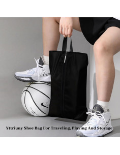 Bolsa para Zapatos Impermeable LenGa 42x25cm Negra 2