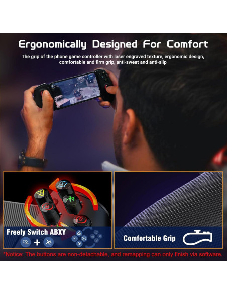 Controlador Inalámbrico Joso AB02 para Juegos Móviles - Bluetooth