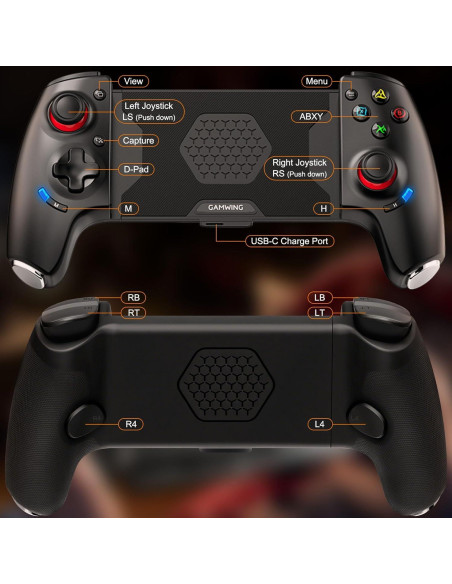 Controlador Inalámbrico Joso AB02 para Juegos Móviles - Bluetooth
