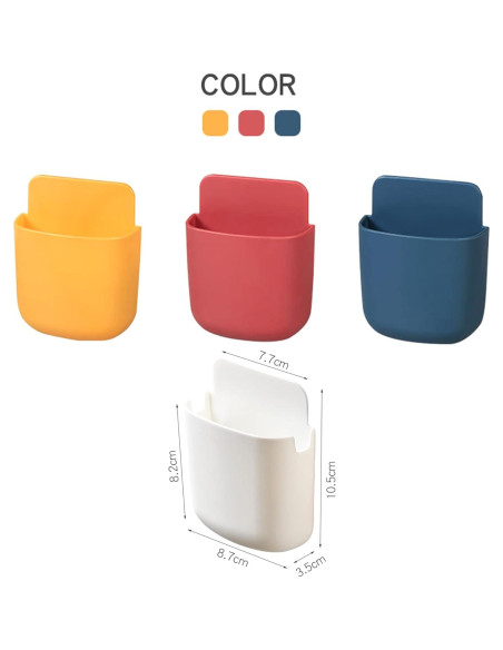 Soporte de Pared para Control Remoto MYUBWTF Blanco 11.5x9.5cm