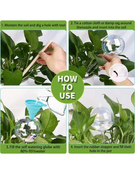 Esferas de Riego Automáticas Vividaire 13oz Iridiscente 4 Pack