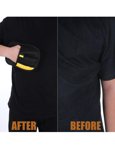 Guantes Removedores de Pelo de Mascota BOHUIZ 2 Piezas Amarillo