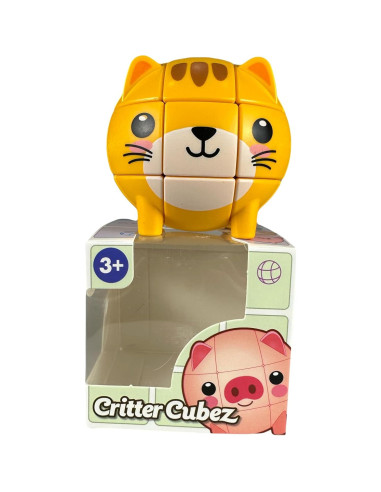 Cubo Rompecabezas Gato Critter Cubez 6.99 cm - Juguete Antiestrés