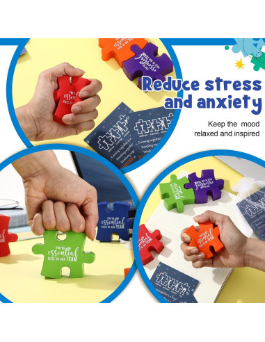 25 Pelotas de Estrés de Espuma con Tarjetas y Bolsas de Regalo