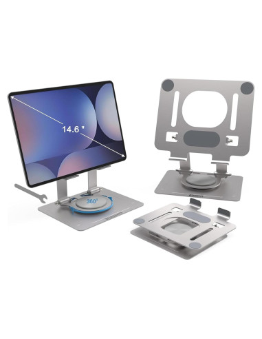 Soporte Ajustable para Tablet Winusers 360 Plegable Plata