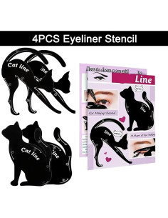 Plantillas de Delineador de Ojos IDDFEVE - 4 Pcs, 10 Estilos 2