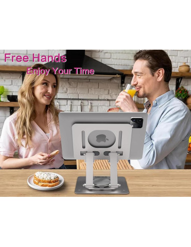 Soporte Ajustable para Tablet Winusers 360 Plegable Plata