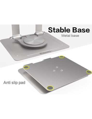Soporte Ajustable para Tablet Winusers 360 Plegable Plata