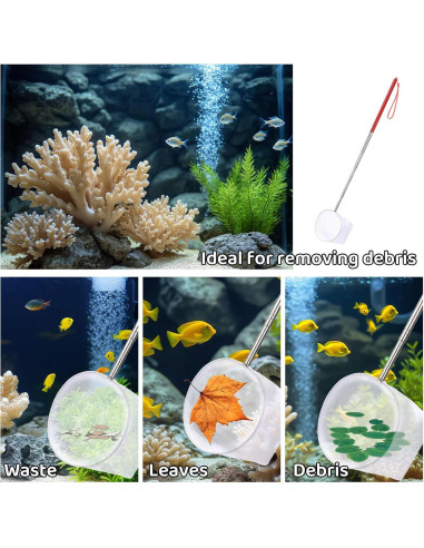 Red para Peces de Acuario Jxiwfvl 10.2 cm Mango Extensible