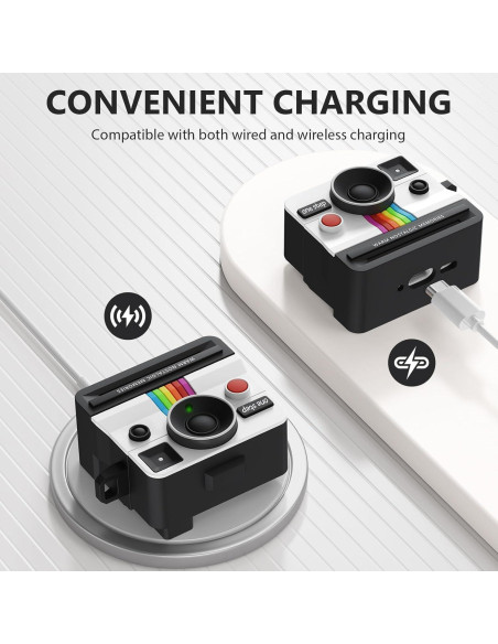 Funda Silicona VISOOM Retro para AirPods Pro 1/2 - Blanca