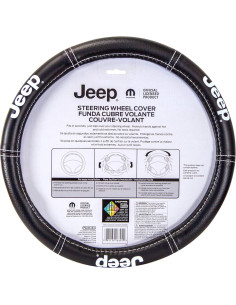 Cubierta de Volante Premium Plasticolor Jeep 14.5-15.5" Negro 2