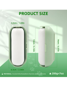 Rodillo de Pelusa Reutilizable Kearning Verde 5" para Mascotas 2