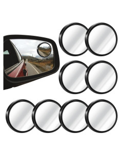 8 Espejos de Punto Ciego Gtziqa 5.5cm Ajustables para Autos