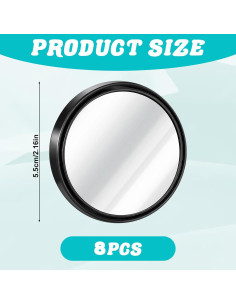 8 Espejos de Punto Ciego Gtziqa 5.5cm Ajustables para Autos 2