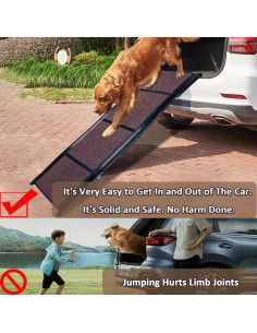Rampa Plegable para Mascotas VEMJO - Soporta 90 kg, 157.5 cm 2