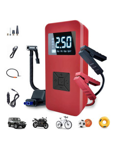 Arrancador de Batería EDOMOL LX0301 con Compresor 150 PSI