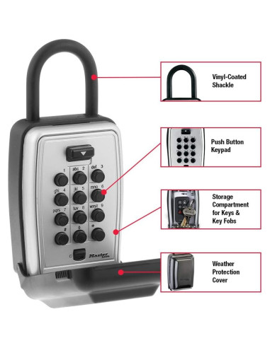 Caja de Llave Master Lock 5422EC2, Montaje en Pared, 2 Piezas