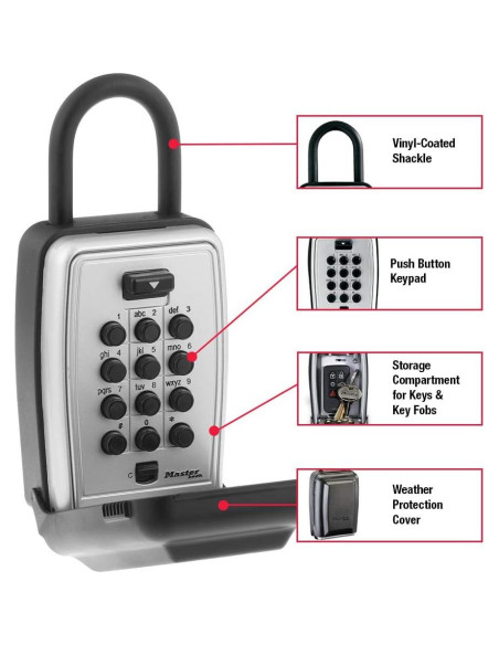 Caja de Llave Master Lock 5422EC2, Montaje en Pared, 2 Piezas