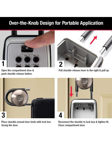 Caja de Llave Master Lock 5422EC2, Montaje en Pared, 2 Piezas