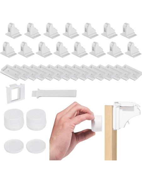 15 Cerraduras Magnéticas Safeasy para Gabinetes - Seguridad Infantil