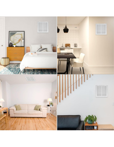 Rejilla de Filtro de Aire de Retorno Howeall 30x30 cm Blanca