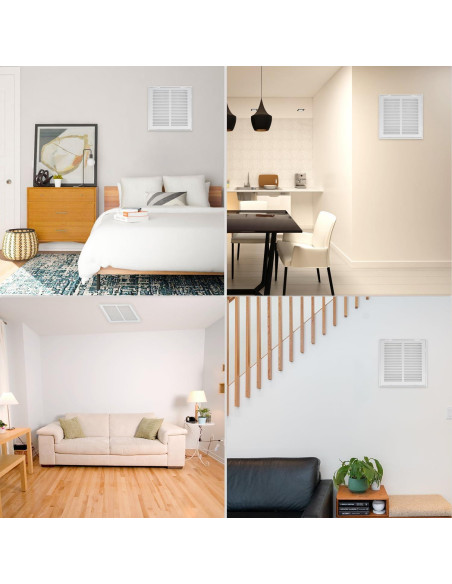 Rejilla de Filtro de Aire de Retorno Howeall 30x30 cm Blanca