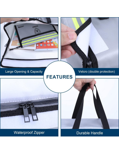 Caja de Documentos a Prueba de Fuego NAIBAOSD 39.1x30cm