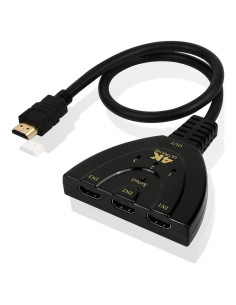 Adaptador HDMI Switch 3 en 1 DS Estilo Distintivo 4K 1080P